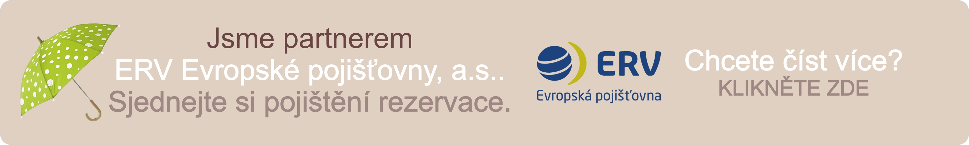 Stali jsme se partnerem ERV Evropské pojišťovny, a.s.