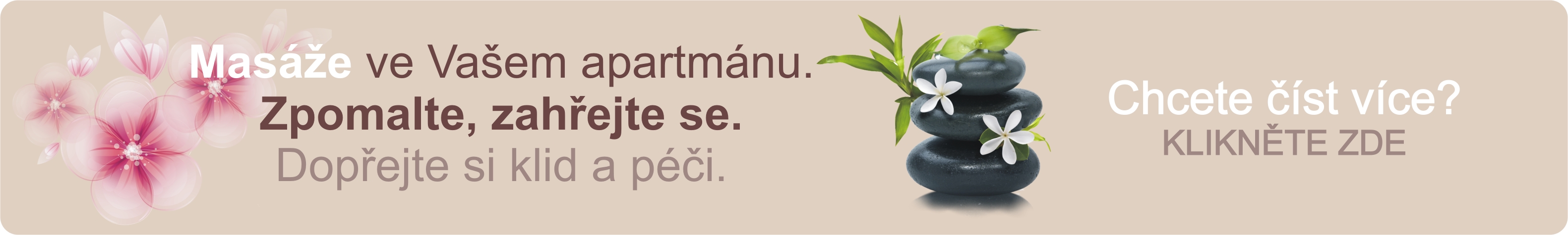 Masáže v pohodlí Vašeho apartmánu